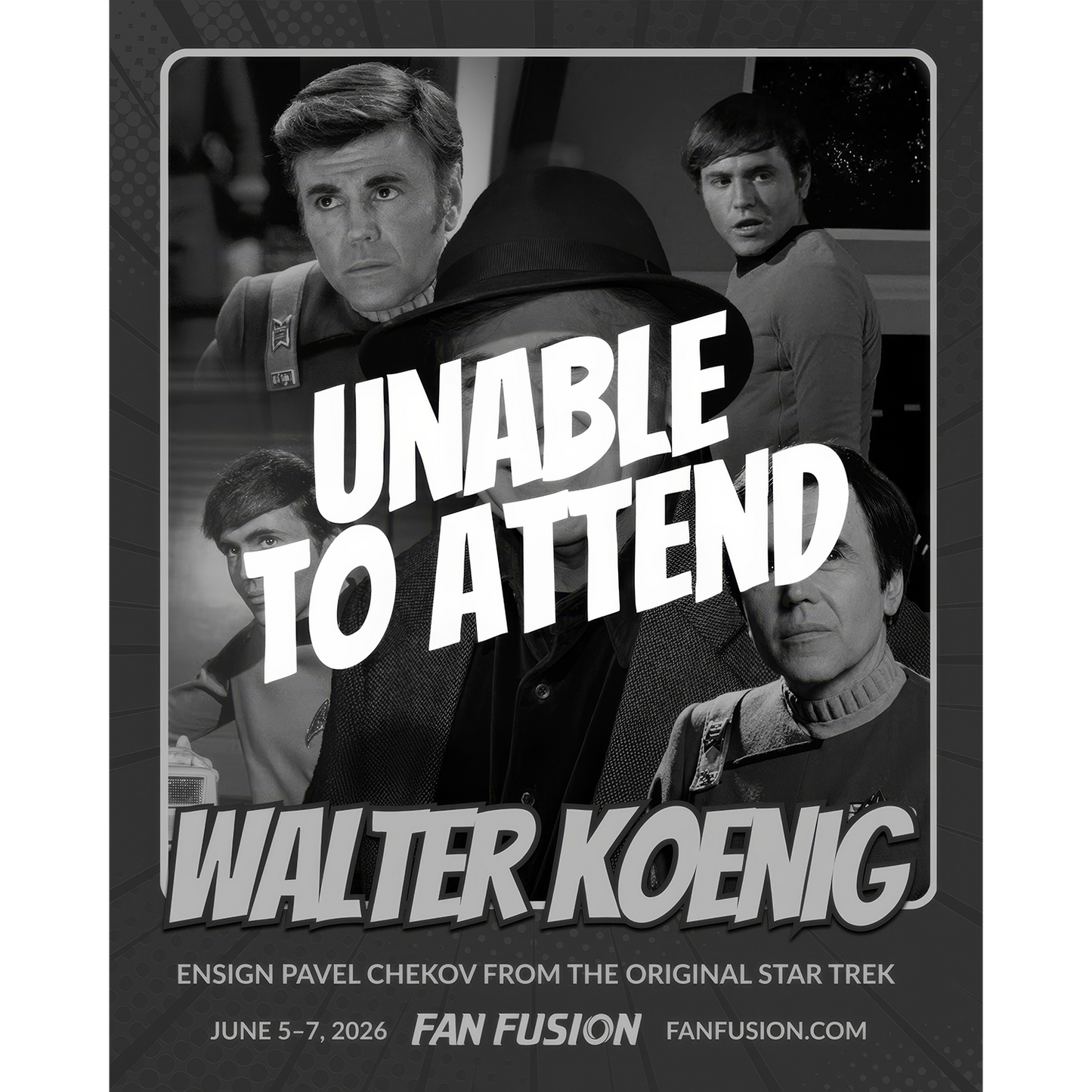 WALTER KOENIG AUTOGRAPH PRE-ORDER