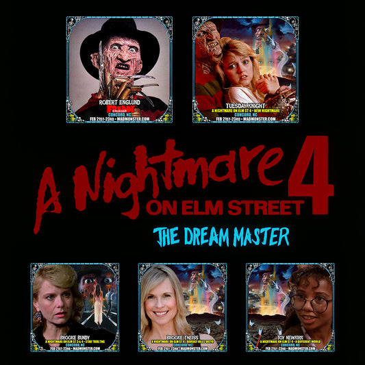 A NIGHTMARE ON ELM STREET 4 THE DREAM MASTER CAST AUTOGRAPH PRE-ORDER