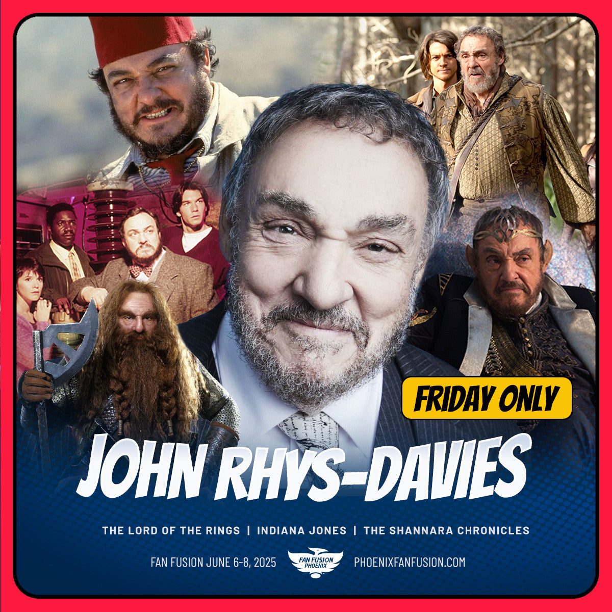 JOHN RHYS-DAVIES AUTOGRAPH PRE-ORDER